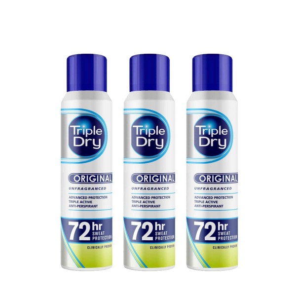 Triple Dry Advanced Protection Anti-Perspirant Unfragranced Triple Pack