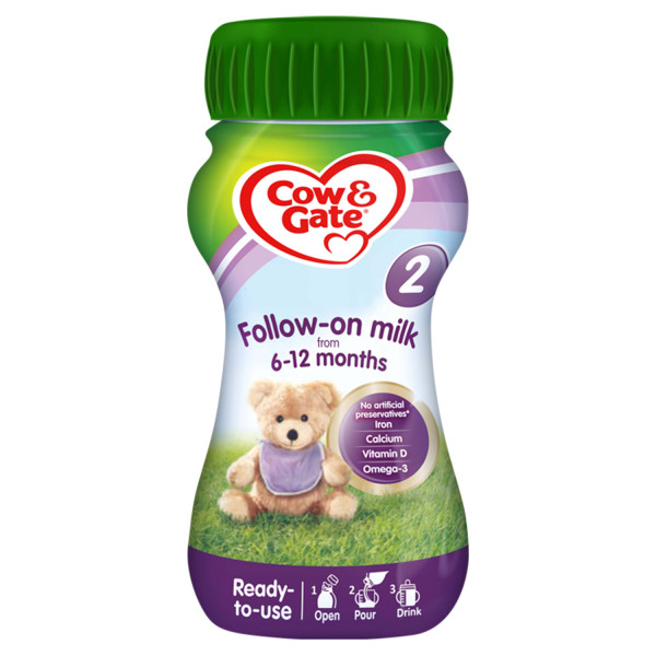 Cow & Gate 2 Follow On Baby Milk Formula Liquid 6-12 Months