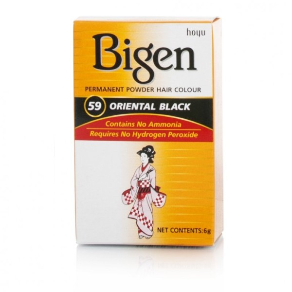 Bigen Permanent Powder Hair Colour Oriental Black No 59