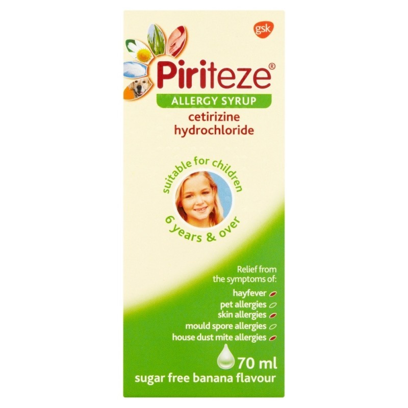 Piriteze Once A Day Allergy Syrup