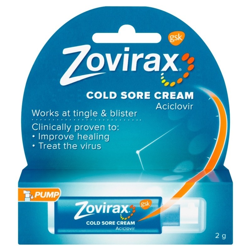 Zovirax Cold Sore Cream Aciclovir 2g