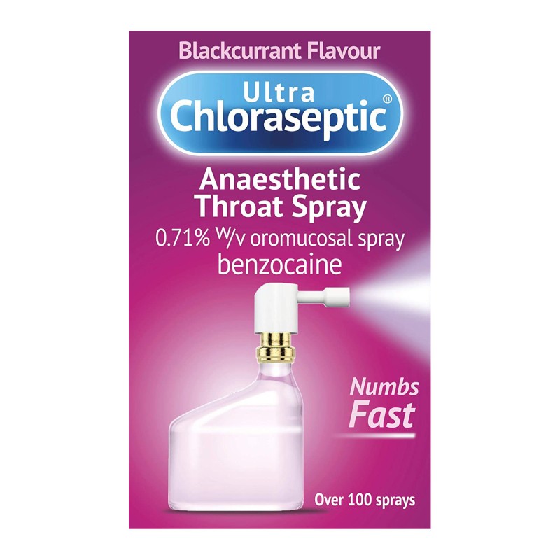 Ultra Chloraseptic Anaesthetic Throat Spray Blackcurrant