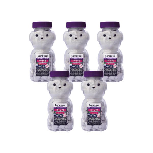 Sambucol Black Elderberry Chewable Teddies for Kids