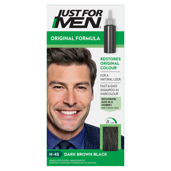 Just For Men Original Formula Dark Brown Black Hair Dye H-45