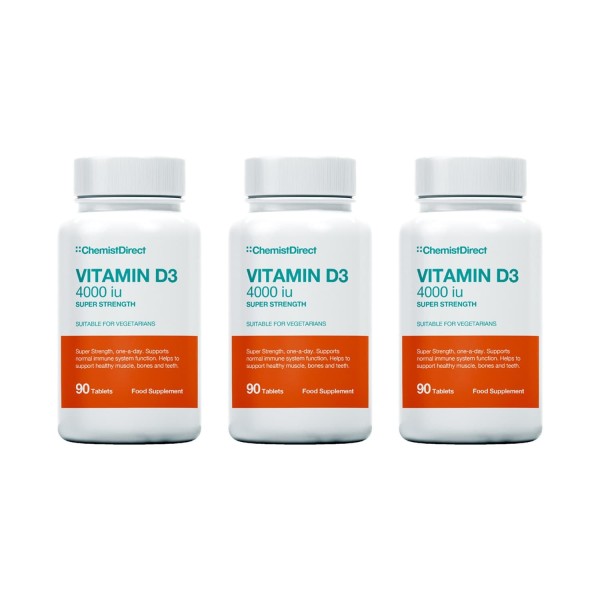 Chemist Direct Super Strength Vitamin D3 (4000iu)