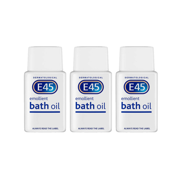 E45 Emollient Bath Oil Triple Pack