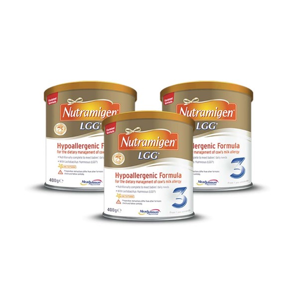 Nutramigen 3 With LGG Hypoallergenic Formula 1+ Years 3 Pack