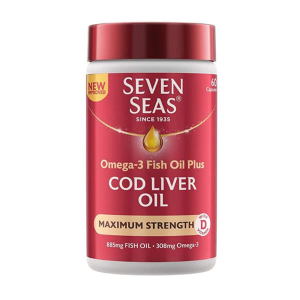 Seven Seas Cod Liver Oil Maximum Strength Capsules