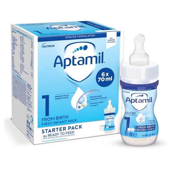 Aptamil 1 First Baby Milk Formula From Birth Starter Pack