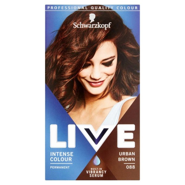 Schwarzkopf Live Intense Colour 88 Urban Brown Permanent Hair Dye