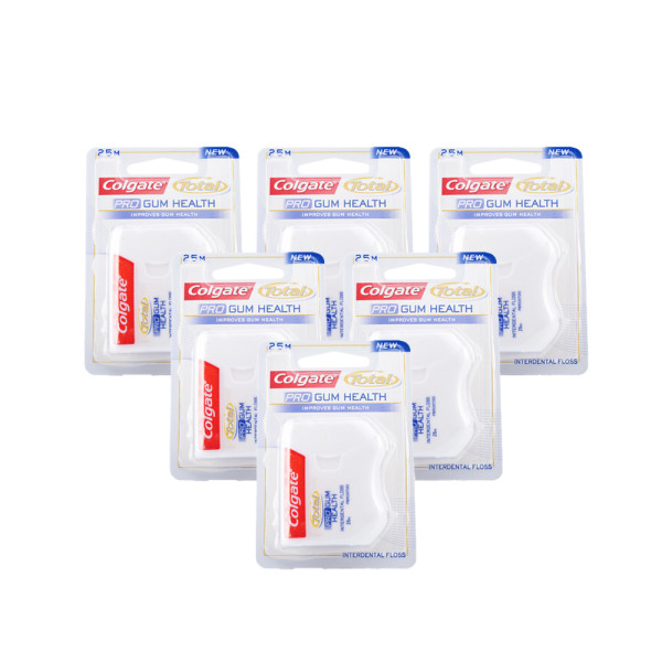 Colgate Total Pro Gum Health Floss 6 Pack