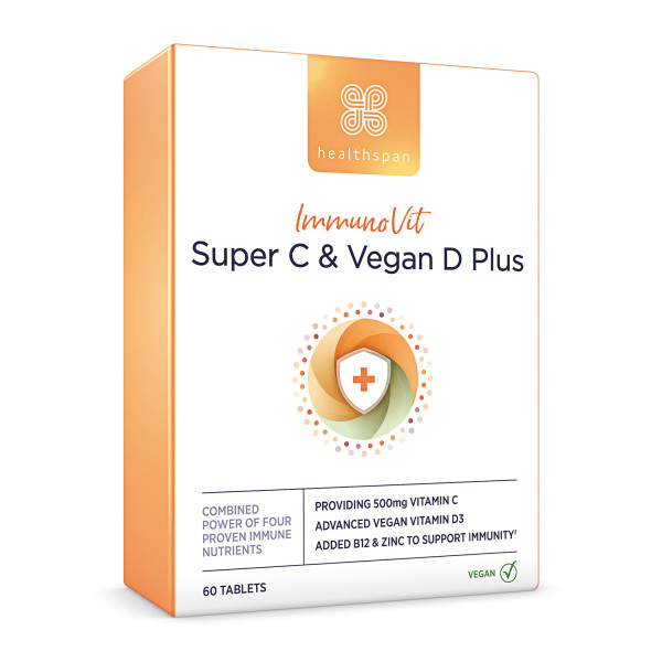 Healthspan ImmunoVit Super C & Vegan D Plus
