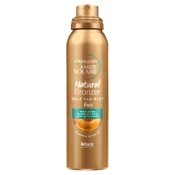 Garnier Ambre Solaire Natural Bronzer Self Tan Mist for Face Intense
