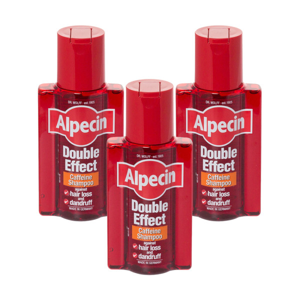 Alpecin Double Effect Caffeine Shampoo Triple Pack