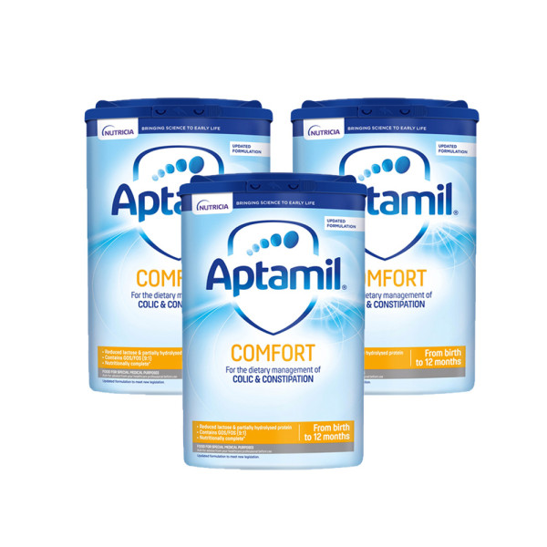 Aptamil Comfort Baby Milk Formula From Birth Triple Pack