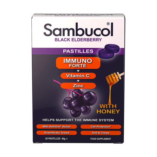 Sambucol Immuno Forte Black Elderberry Pastilles