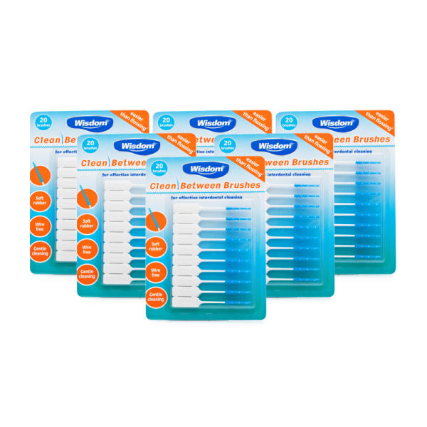 Wisdom Clean Between Interdental Brushes Fine 6 Pack