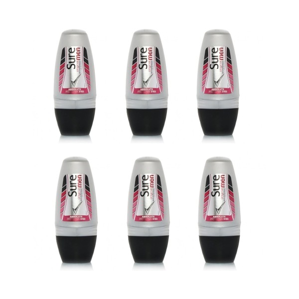 Sure Men Anti-Perspirant Roll-On Original Dry 6 Pack
