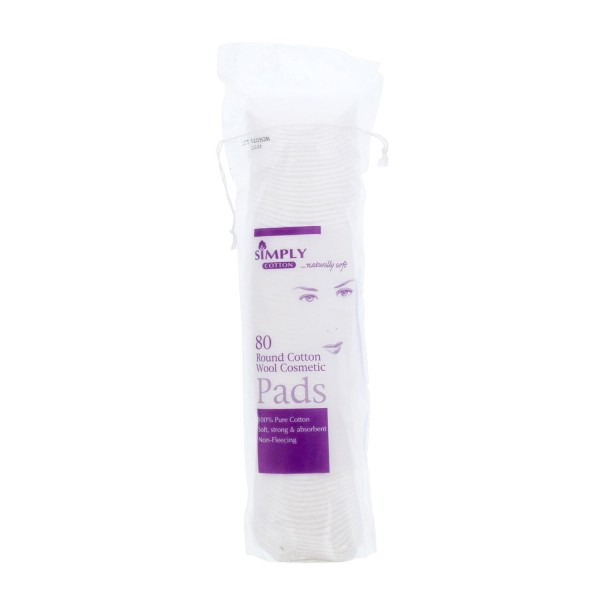 Simply Cotton Round Cosmetic Pads