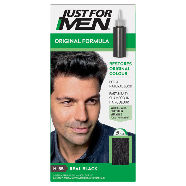Just For Men Original Formula Real Black Hair Dye H-55